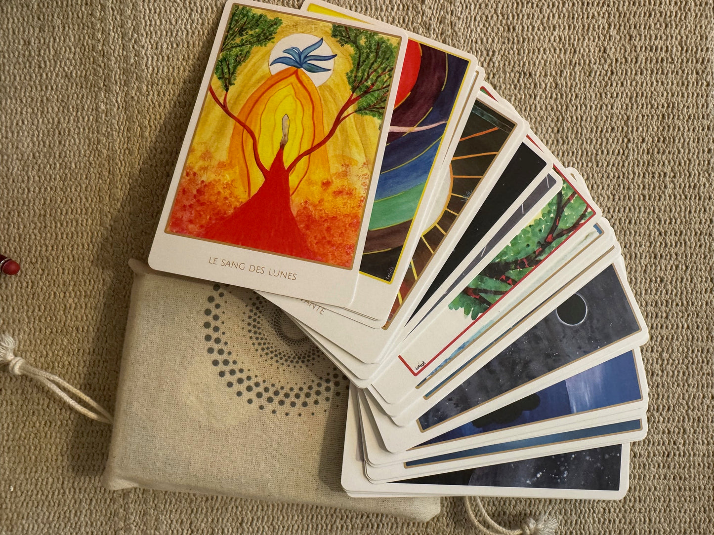 Jeux de carte artisanale - Oracle - "énergie féminin"