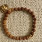 Bracelet Mâla Rudraksha Ganesh argent plaqué or