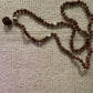 Collier - Mâlâ en perles de Rudraksha - argent