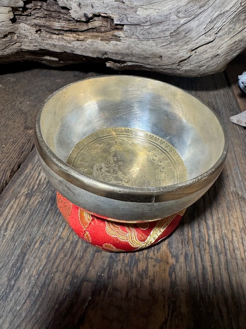 Tibetische Klangschale, Durchmesser ca. 15 cm