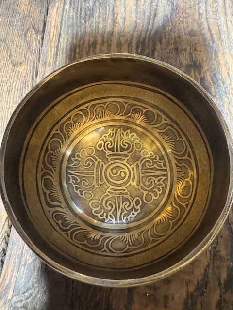 Bol chantant tibétain - Yin&Yang - 10,5 cm