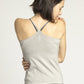 Top Criss Cross Tank Stone Wash gris - taille S