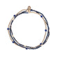 Golden Welcome bracelet with lapis lazuli stone