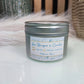 Rose protection well-being scented candle with natural stones