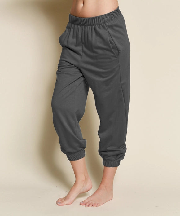 Hemp meditation jogging pants - anthracite gray