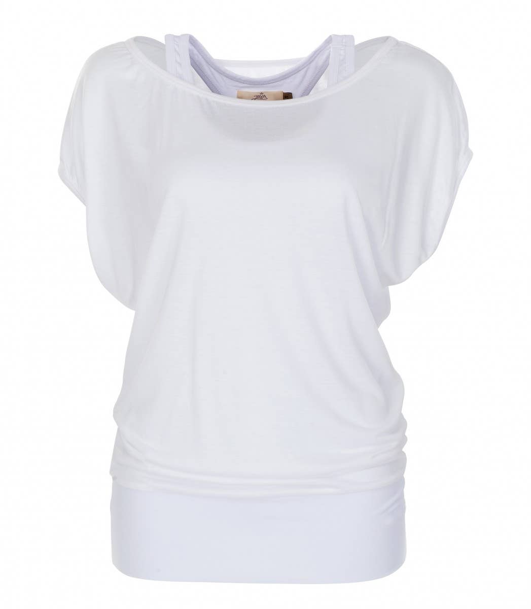 Lucy Double Layer Top - White