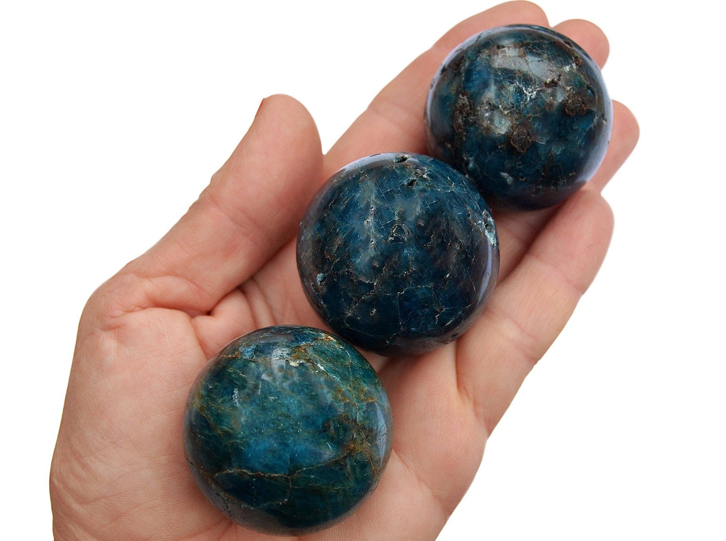Blue Apatite Sphere (25mm - 40mm) 