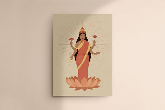 Carte glacée "Lakshmi" 13 x 18 cm