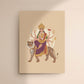 Carte glacée " Durga" 13 x 18 cm