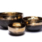 Tibetan bowl Ishana black and gold 10-11 cm