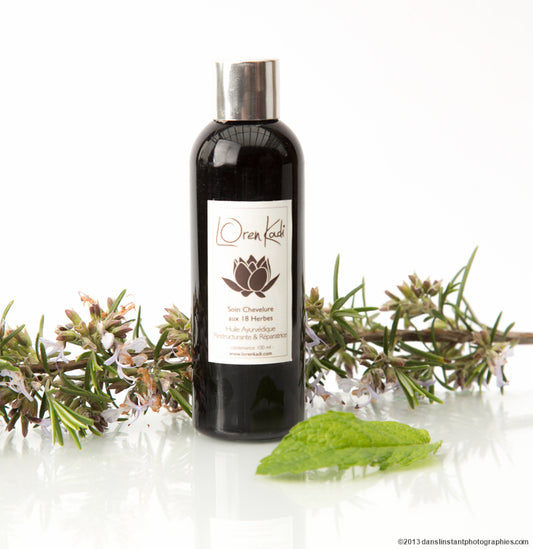 Ayurvedic natural hair oil "18 Herbs" - all hair - 100 ml - Vegan