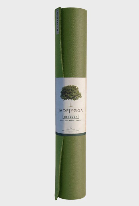 Jade Harmony tapis de yoga vert olive en caoutchouc naturel - 5 mm