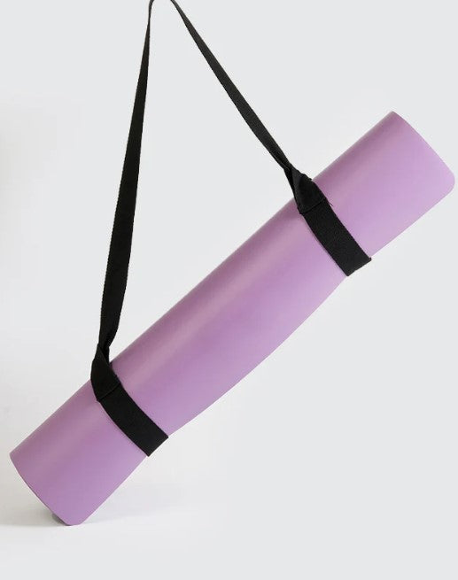 Ultra-adherent purple yoga mat - 4mm